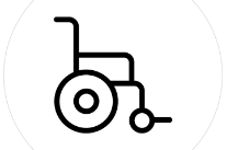Ein Rollstuhl